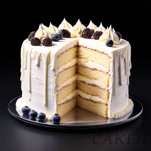 Cream Inside Vanilla Cake